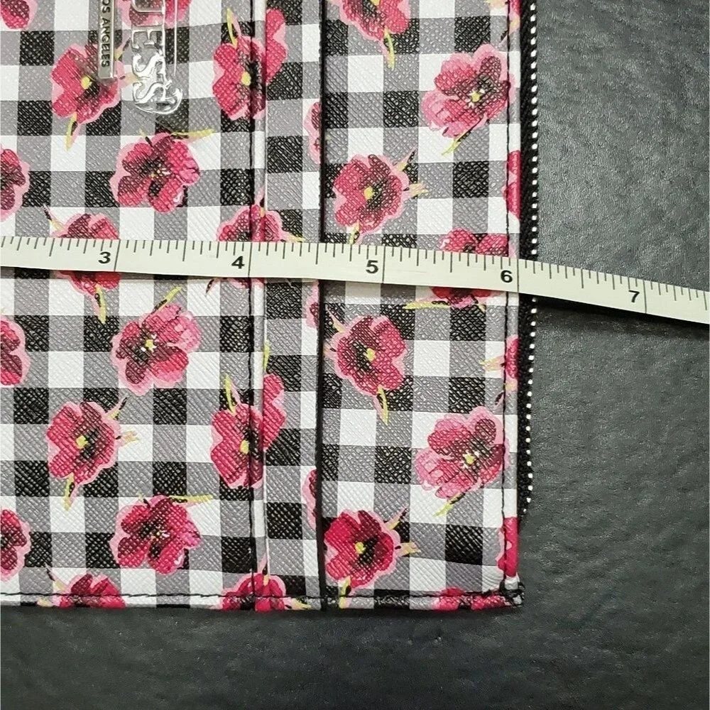 Guess black and pink large wristlet